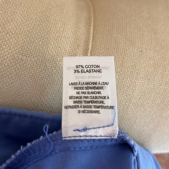 Crosby pull- on slacks in cornflower blue color - Picture 3 of 4